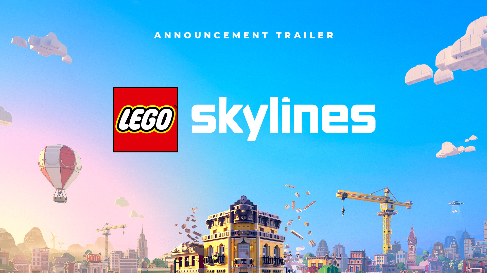 Poster for LEGO Skylines announcement trailer